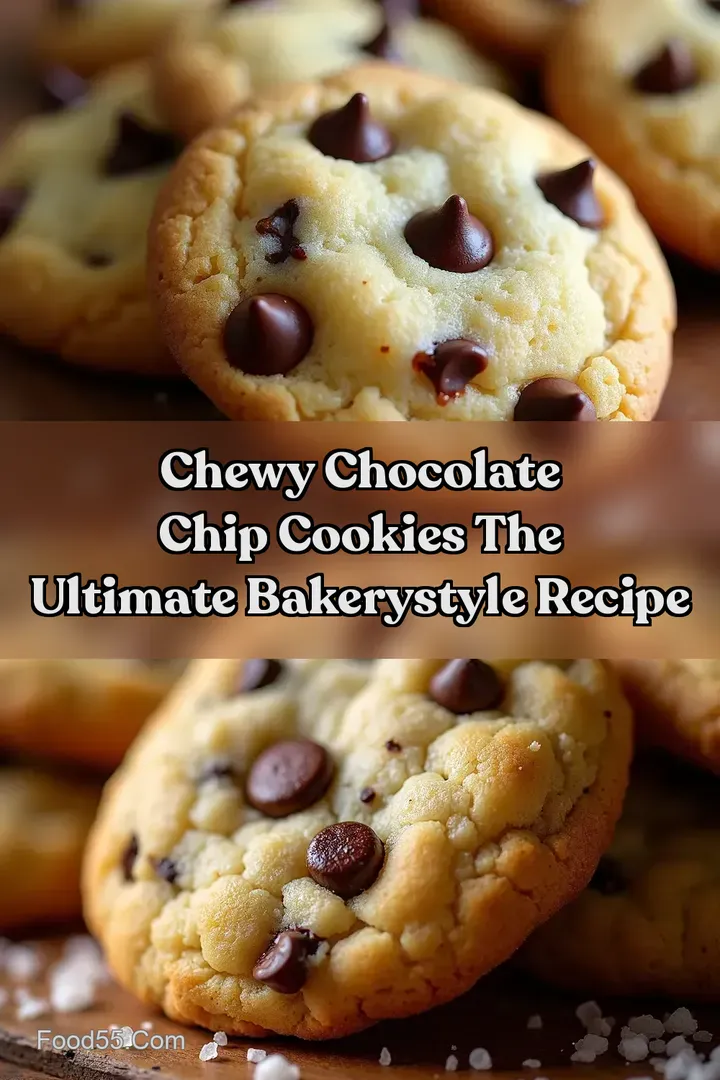 Chewy Chocolate Chip Cookies The Ultimate BakeryStyle Recipe
