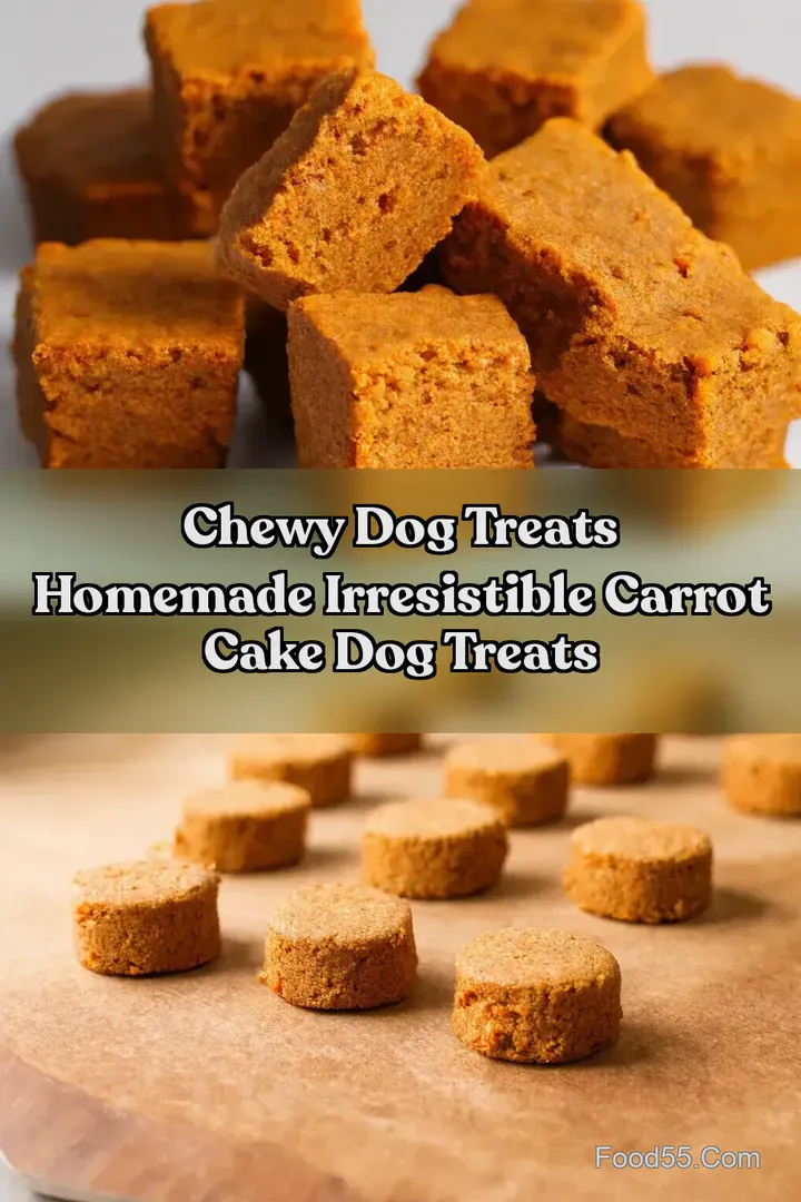 Chewy Dog Treats Homemade Irresistible Carrot Cake Dog Treats