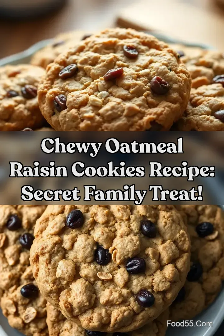 Chewy Oatmeal Raisin Cookies Recipe: Secret Family Treat!