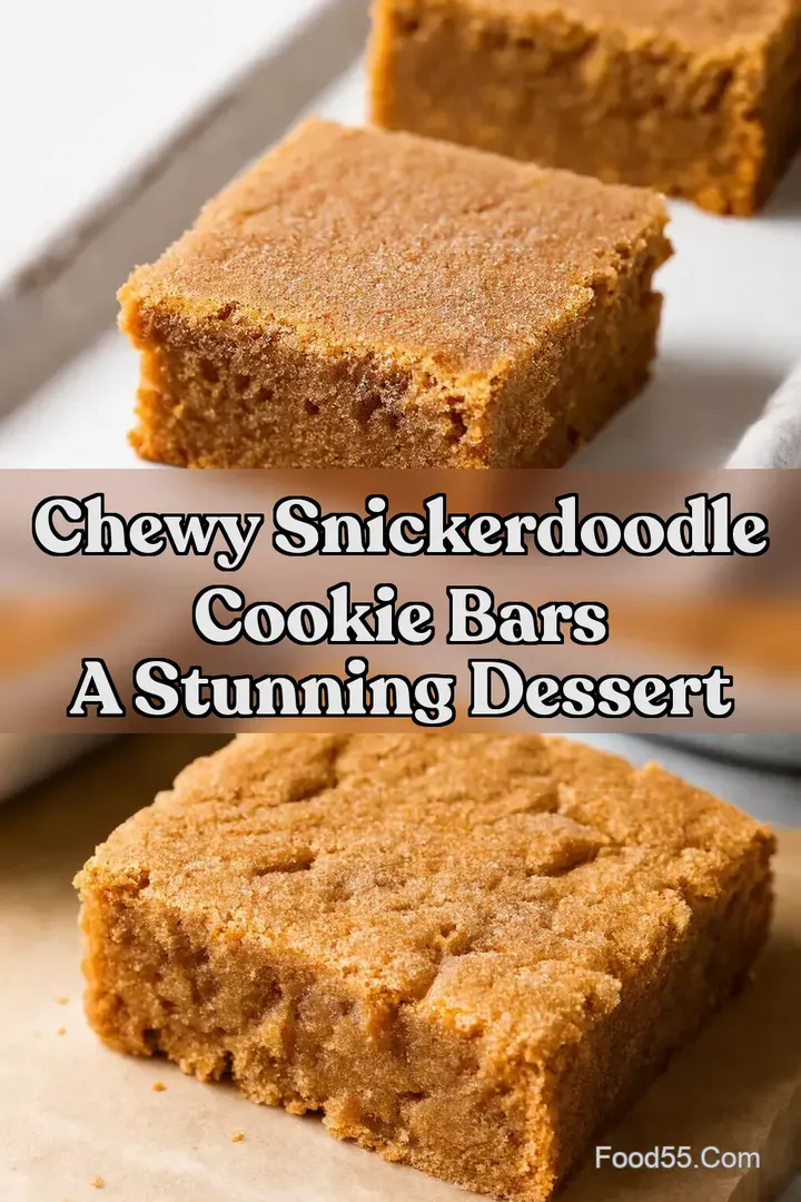 Chewy Snickerdoodle Cookie Bars A Stunning Dessert