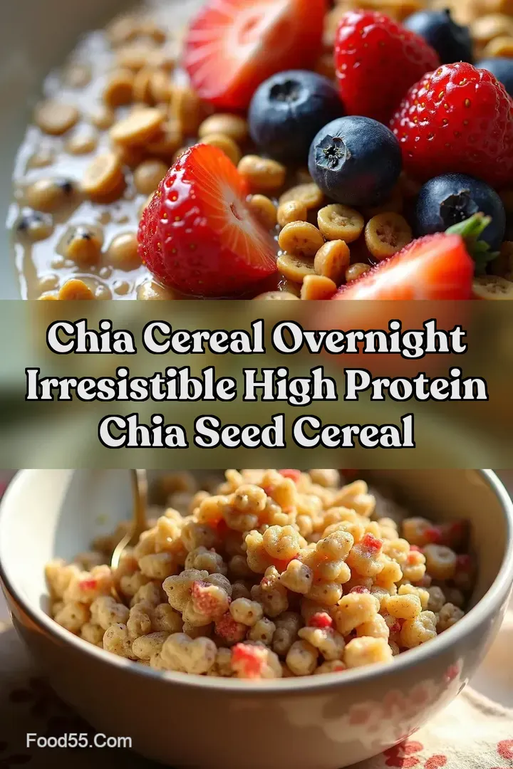 Chia Cereal Overnight Irresistible High Protein Chia Seed Cereal