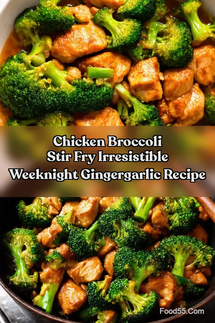 Chicken Broccoli Stir Fry Irresistible Weeknight GingerGarlic Recipe