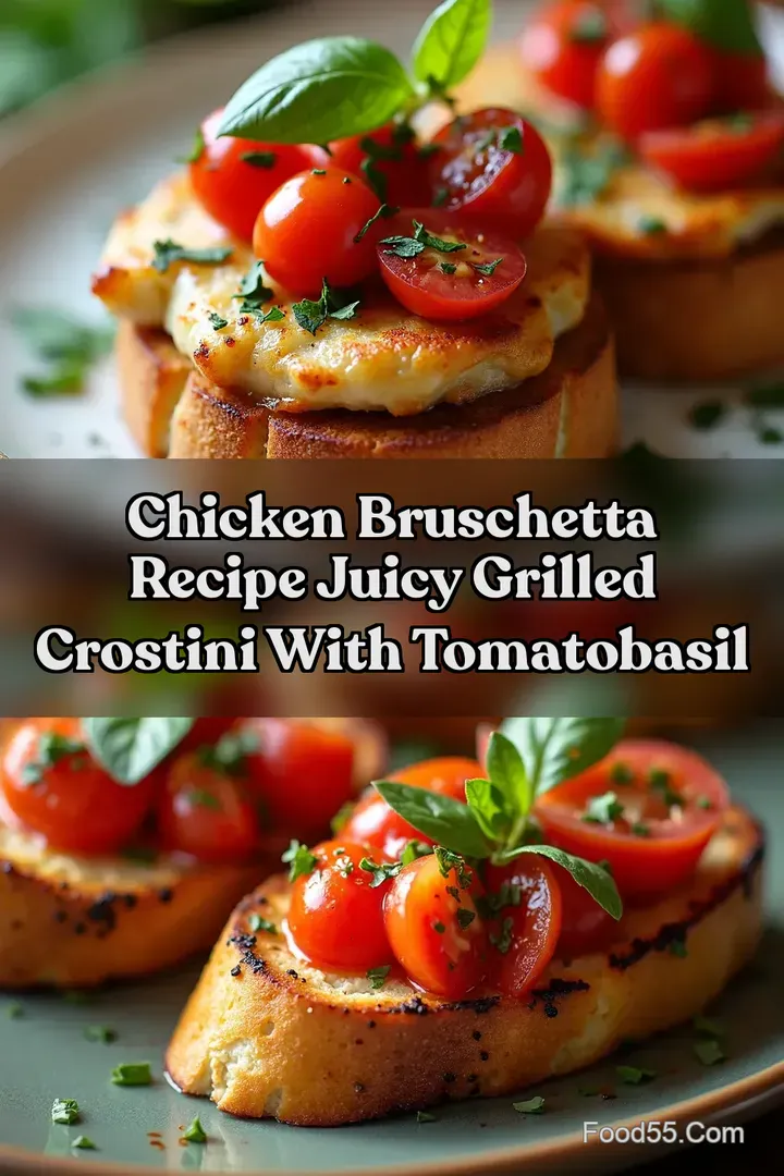 Chicken Bruschetta Recipe Juicy Grilled Crostini With TomatoBasil