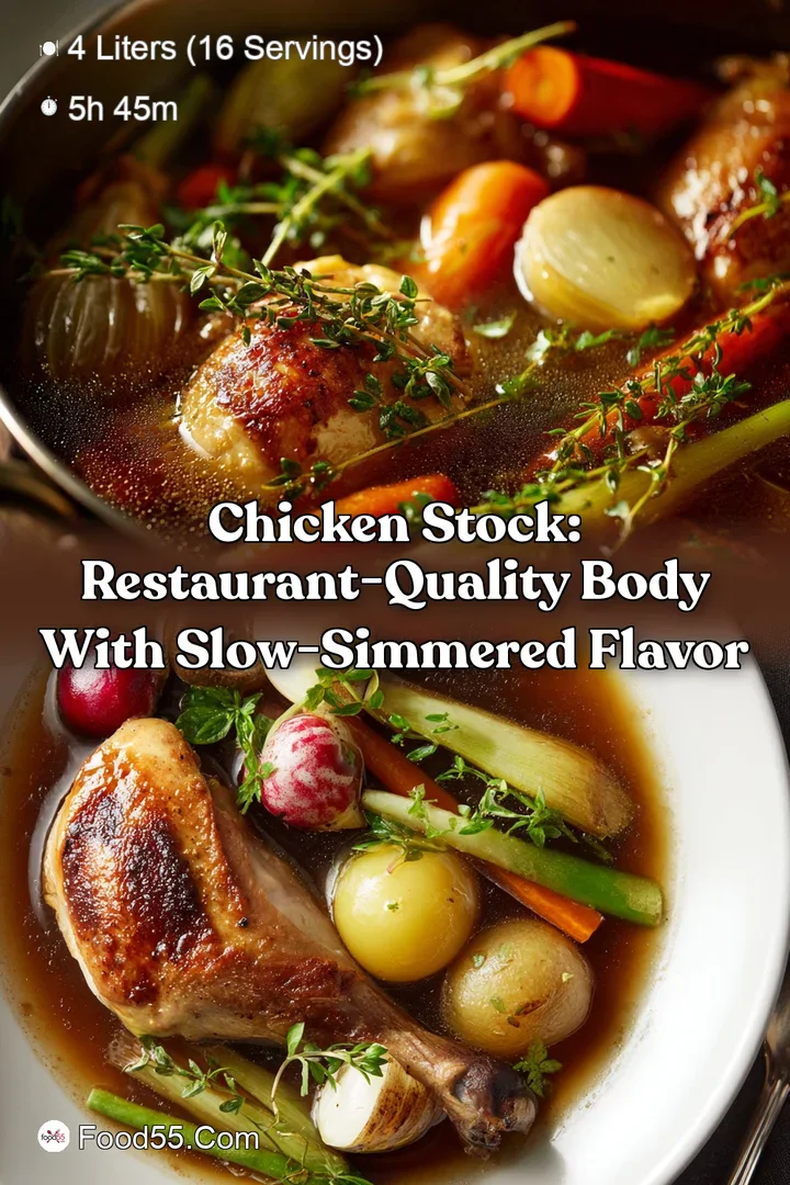 Chicken Stock: Restaurant-Quality Body with Slow-Simmered Flavor