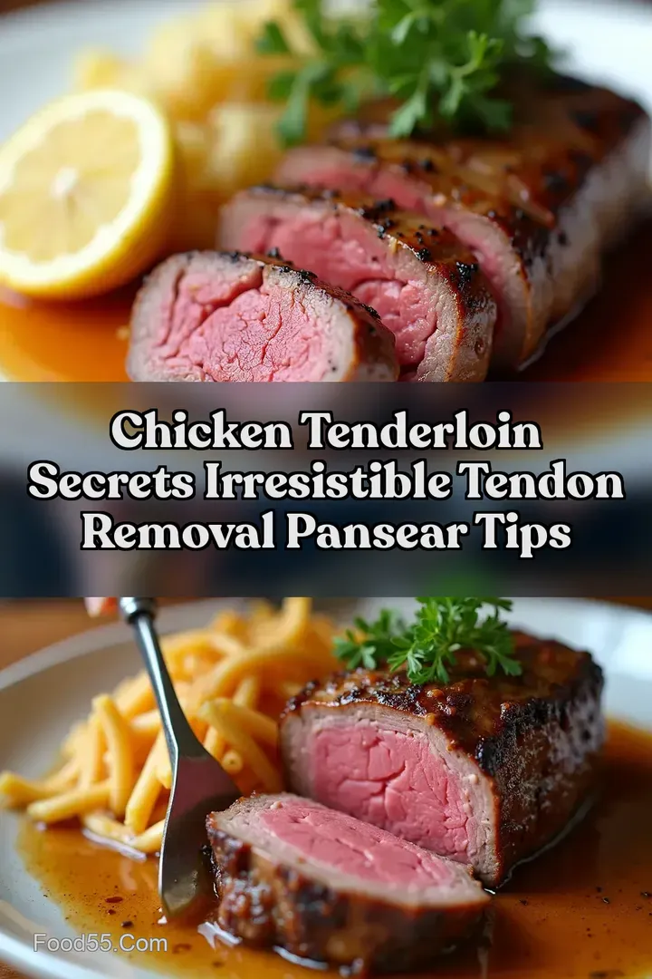 Chicken Tenderloin Secrets Irresistible Tendon Removal PanSear Tips