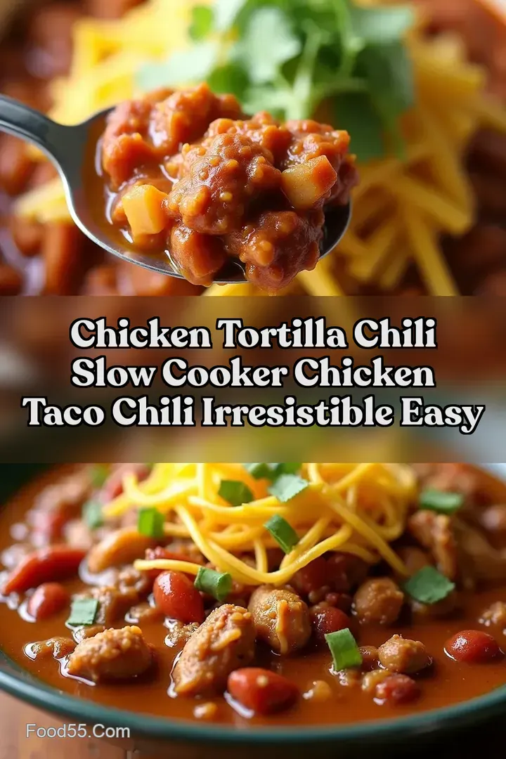 Chicken Tortilla Chili Slow Cooker Chicken Taco Chili Irresistible Easy