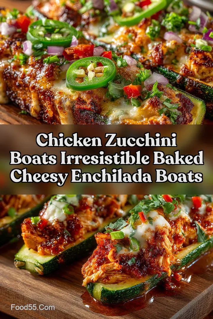 Chicken Zucchini Boats Irresistible Baked Cheesy Enchilada Boats