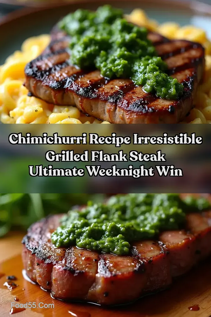 Chimichurri Recipe Irresistible Grilled Flank Steak Ultimate Weeknight Win