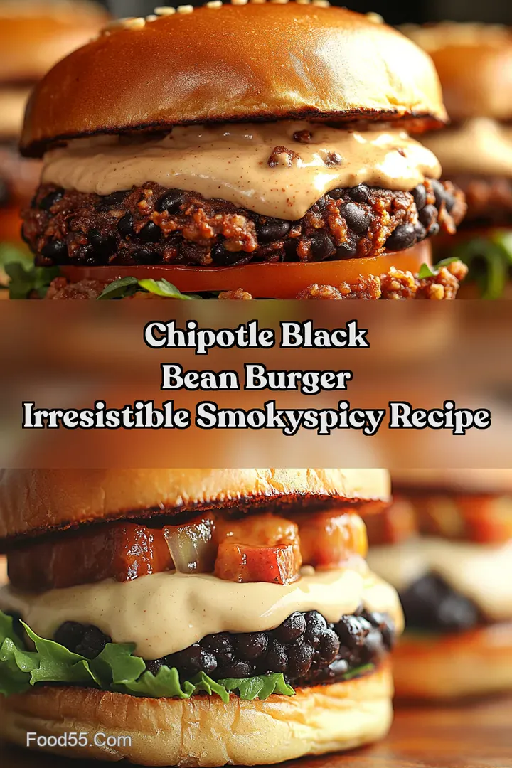 Chipotle Black Bean Burger Irresistible SmokySpicy Recipe