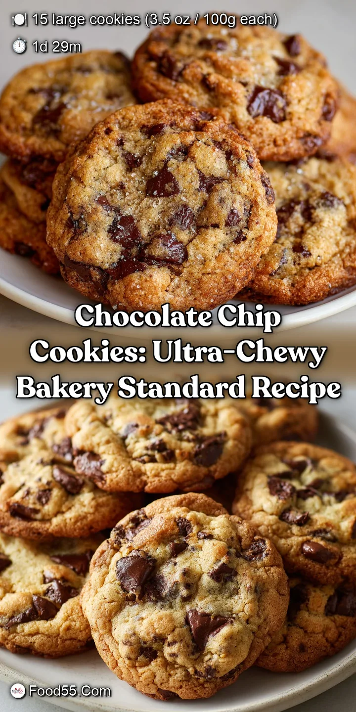 Chocolate Chip Cookies: Ultra-Chewy Bakery Standard Recipe