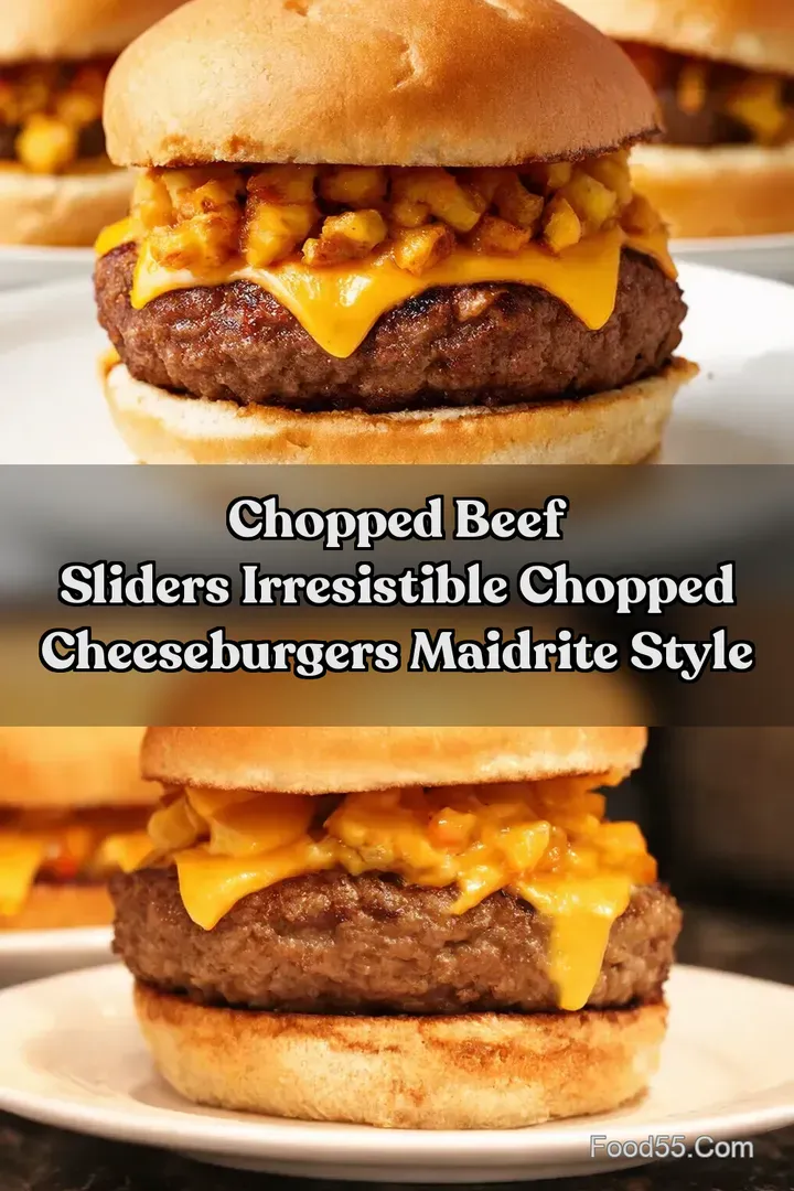 Chopped Beef Sliders Irresistible Chopped Cheeseburgers MaidRite Style