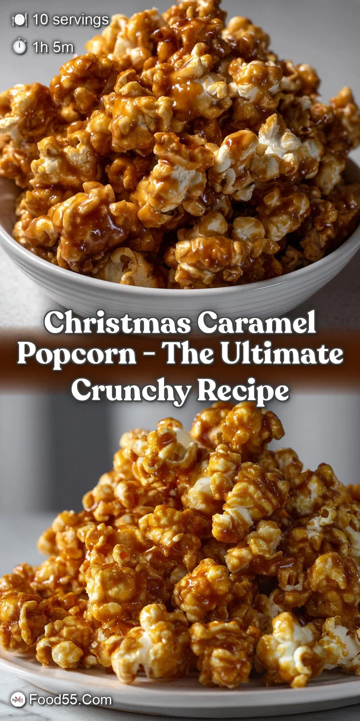 Christmas Caramel Popcorn - The Ultimate Crunchy Recipe