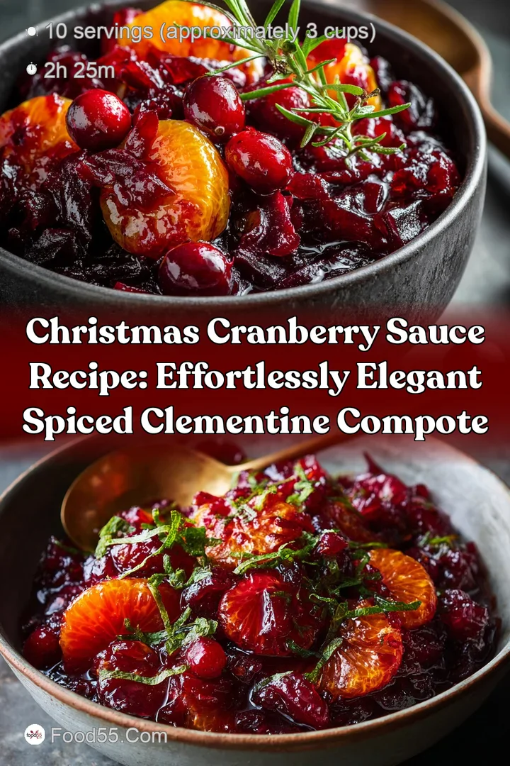 Christmas Cranberry Sauce Recipe: Effortlessly Elegant Spiced Clementine Compote