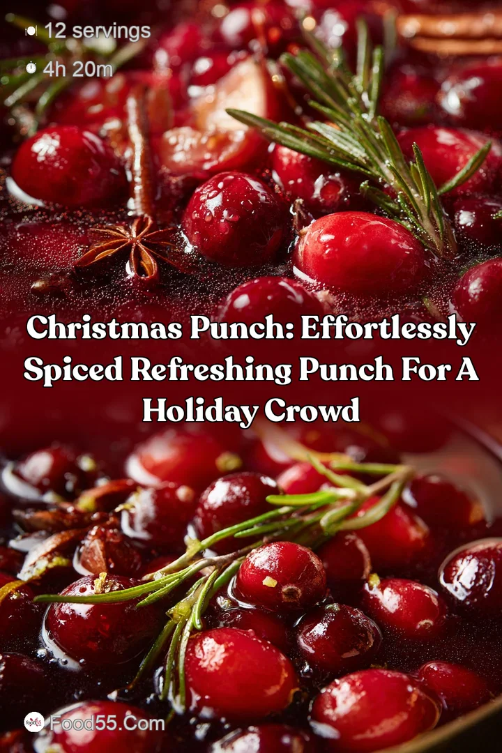 Christmas Punch: Effortlessly Spiced Refreshing Punch for a Holiday Crowd
