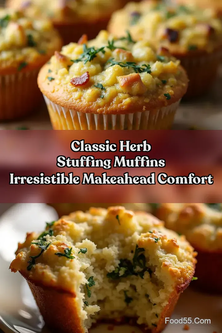 Classic Herb Stuffing Muffins Irresistible MakeAhead Comfort