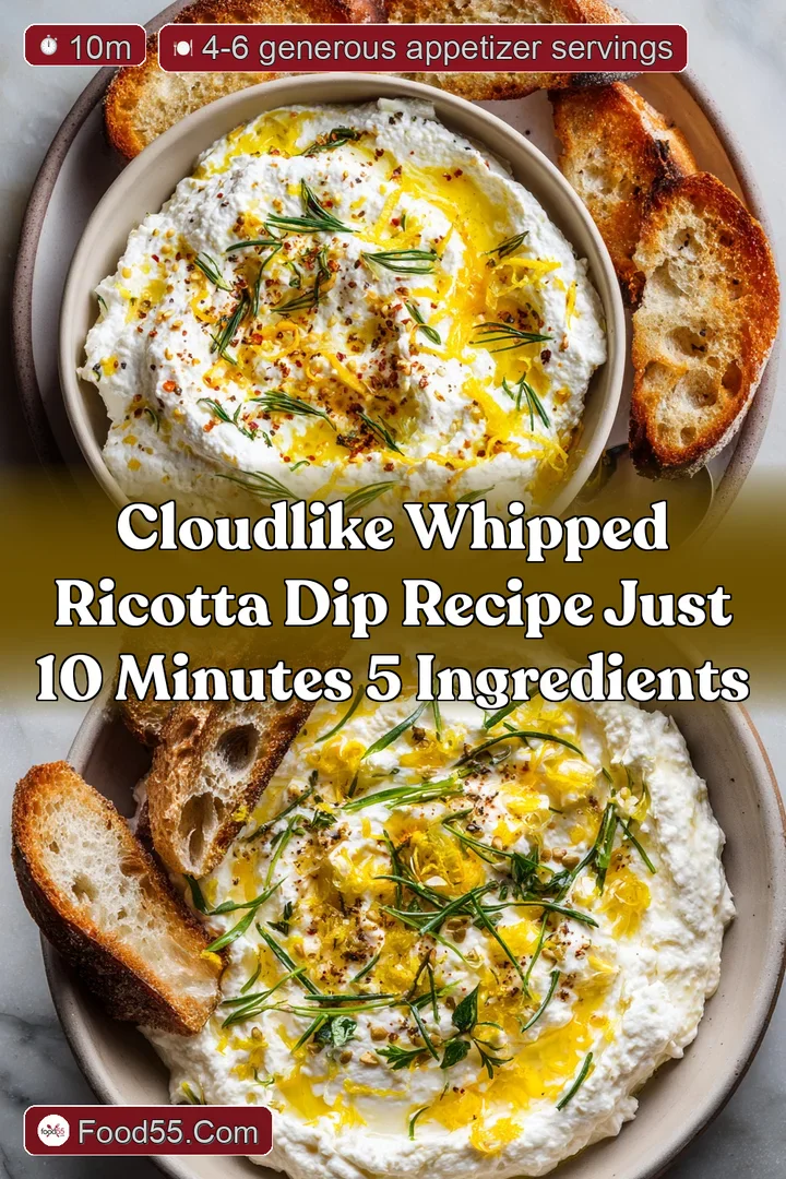 CloudLike Whipped Ricotta Dip Recipe Just 10 Minutes 5 Ingredients