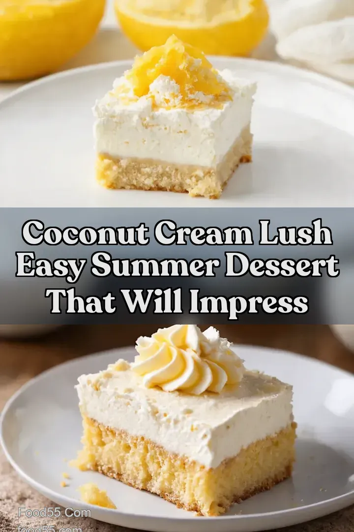 Coconut Cream Lush Easy Summer Dessert That Will Impress