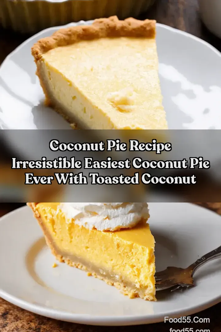 Coconut Pie Recipe Irresistible Easiest Coconut Pie Ever With Toasted Coconut