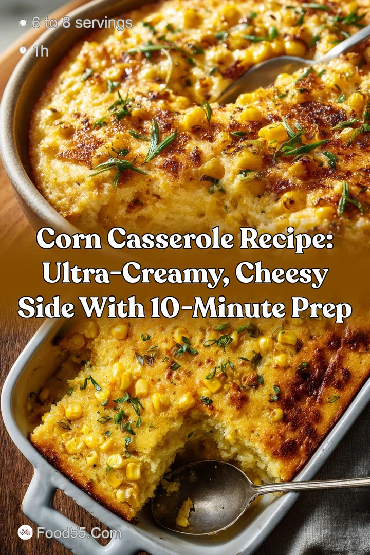 Corn Casserole Recipe: Ultra-Creamy Cheesy Side with 10-Minute Prep