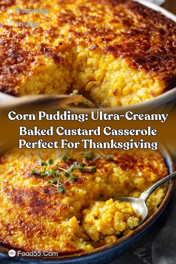 Corn Pudding: Ultra-Creamy Baked Custard Casserole Perfect for Thanksgiving
