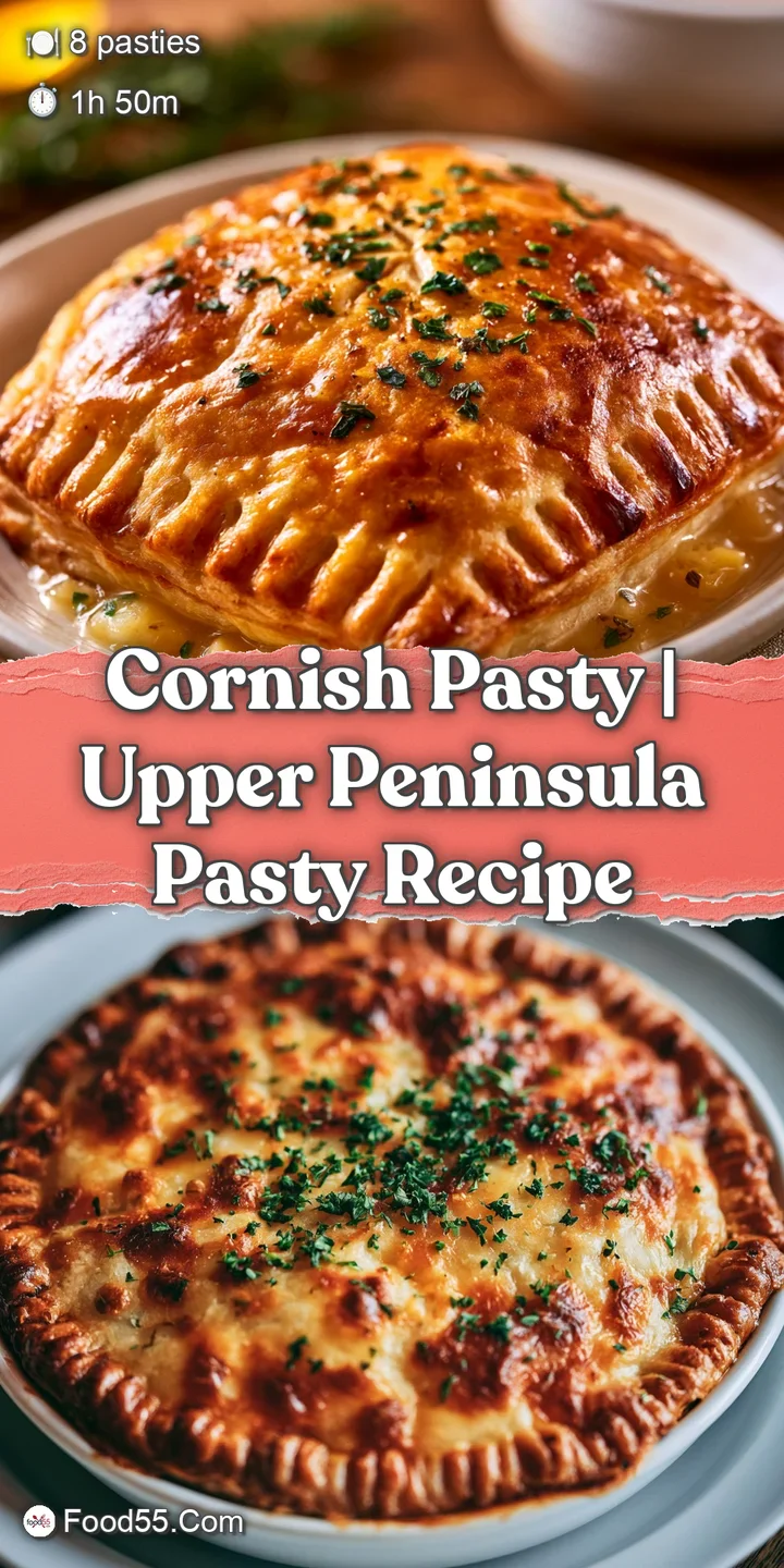 Extreme close-up of a buttery, toasted pastry crust with a savory filling of diced beef and root vegetables.