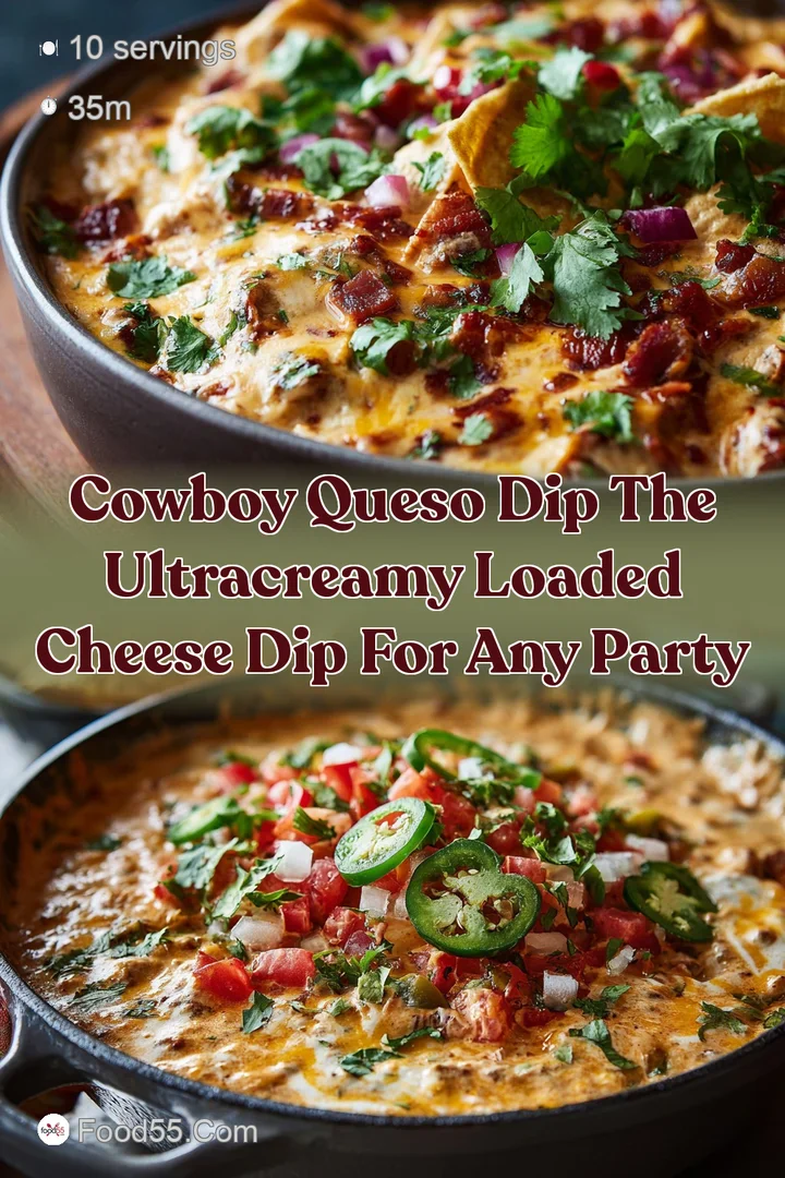 Cowboy Queso Dip The UltraCreamy Loaded Cheese Dip for Any Party