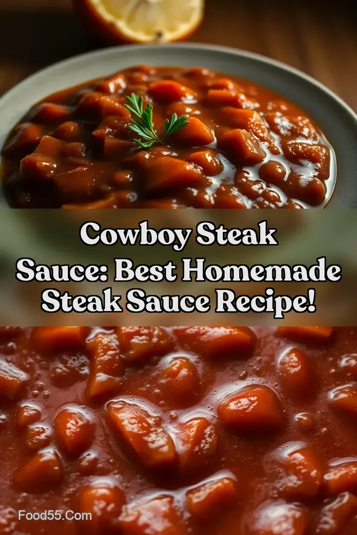 Cowboy Steak Sauce: Best Homemade Steak Sauce Recipe! : PIN FOR LATER Cowboy Steak Sauce: Best Homemade Steak Sauce Recipe!