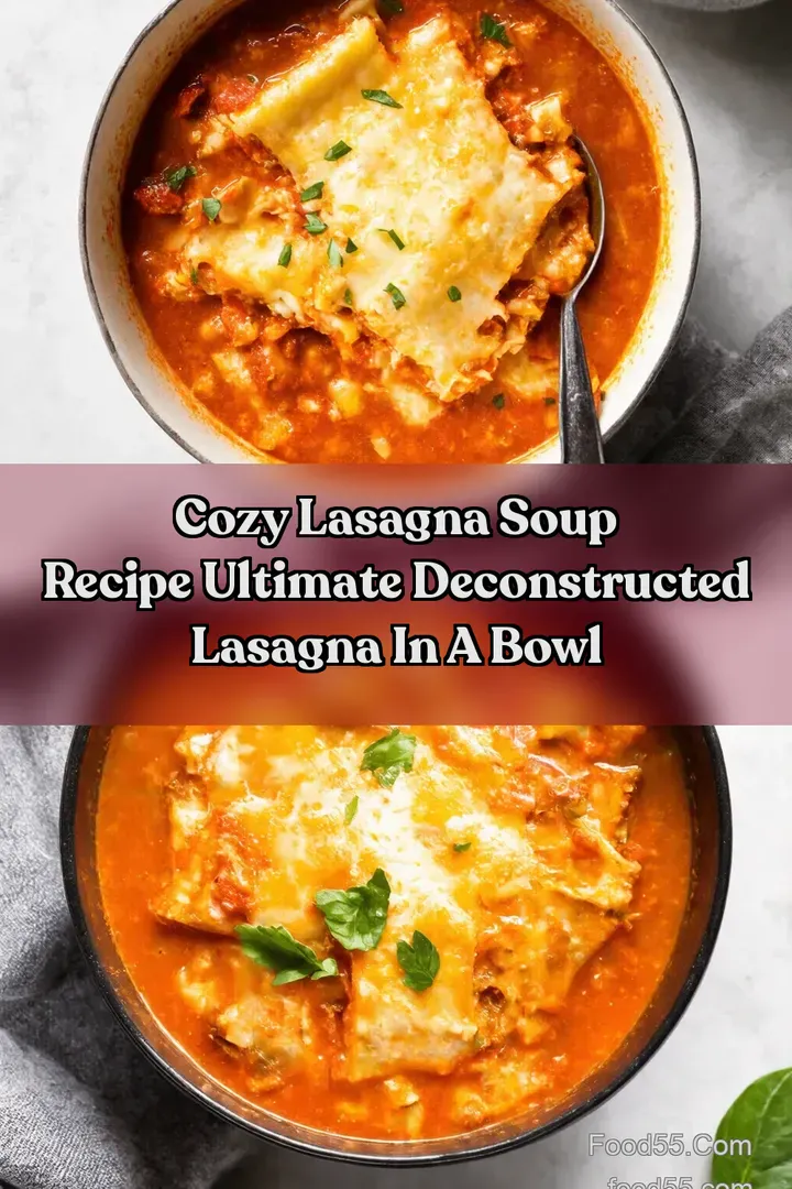 Cozy Lasagna Soup Recipe Ultimate Deconstructed Lasagna in a Bowl