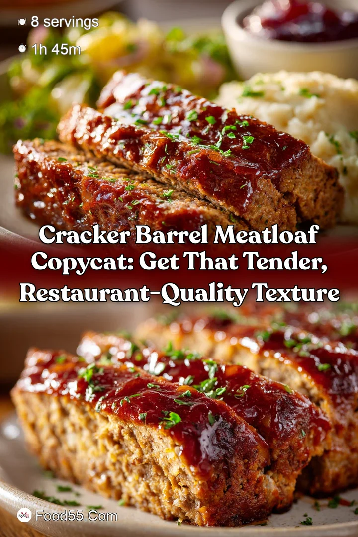 Cracker Barrel Meatloaf Copycat: Get that Tender Restaurant-Quality Texture