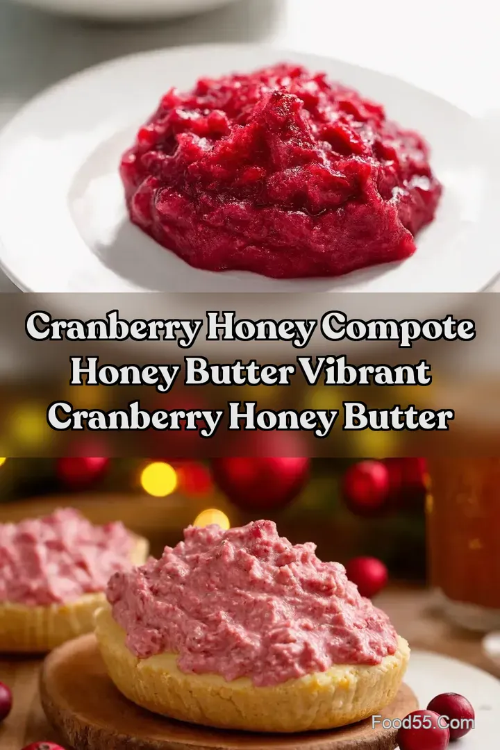 Cranberry Honey Compote Honey Butter Vibrant Cranberry Honey Butter