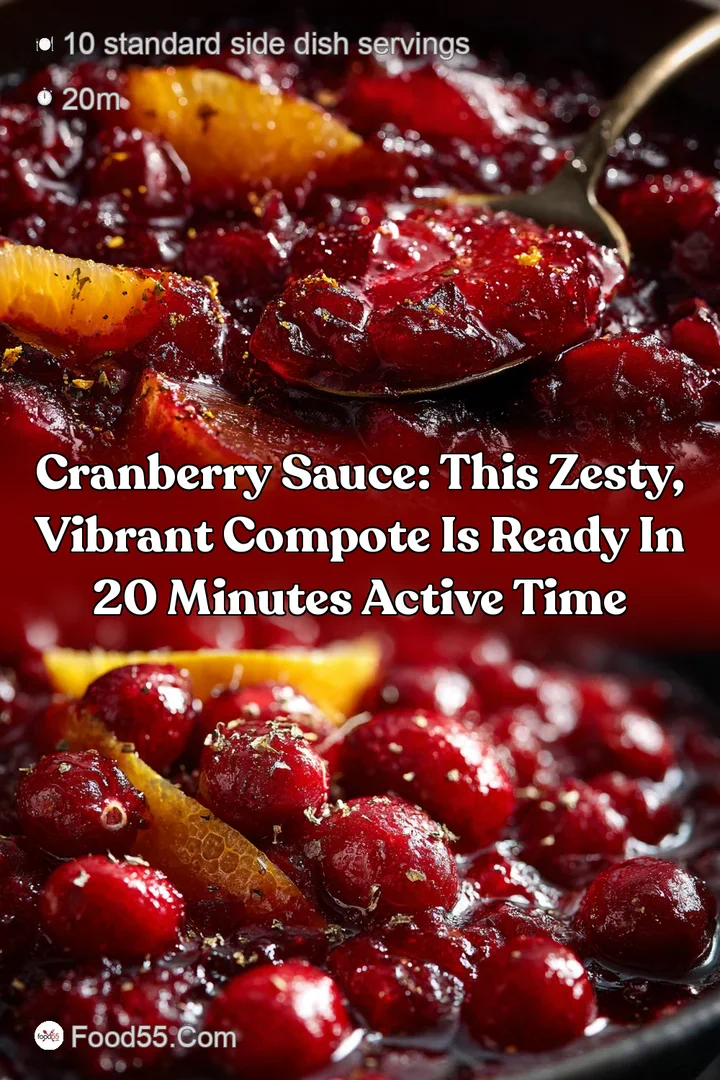 Cranberry Sauce: This Zesty Vibrant Compote is Ready in 20 Minutes Active Time