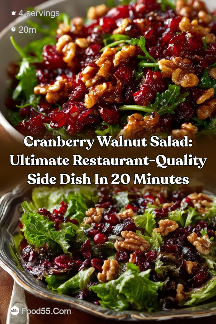 Cranberry Walnut Salad: Ultimate Restaurant-Quality Side Dish in 20 Minutes
