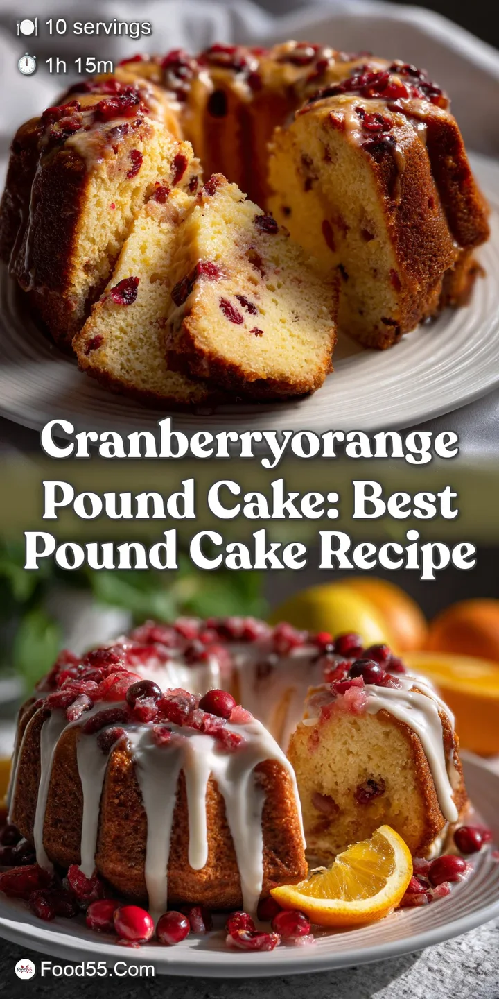 CranberryOrange Pound Cake: Best Pound Cake Recipe