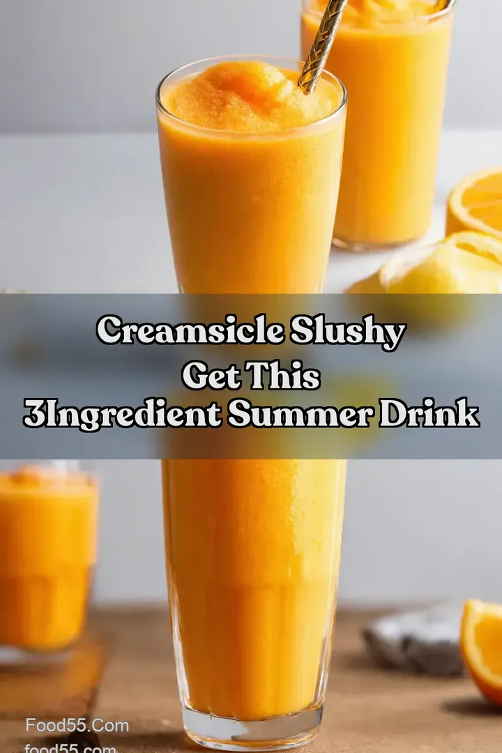 Creamsicle Slushy Get This 3Ingredient Summer Drink