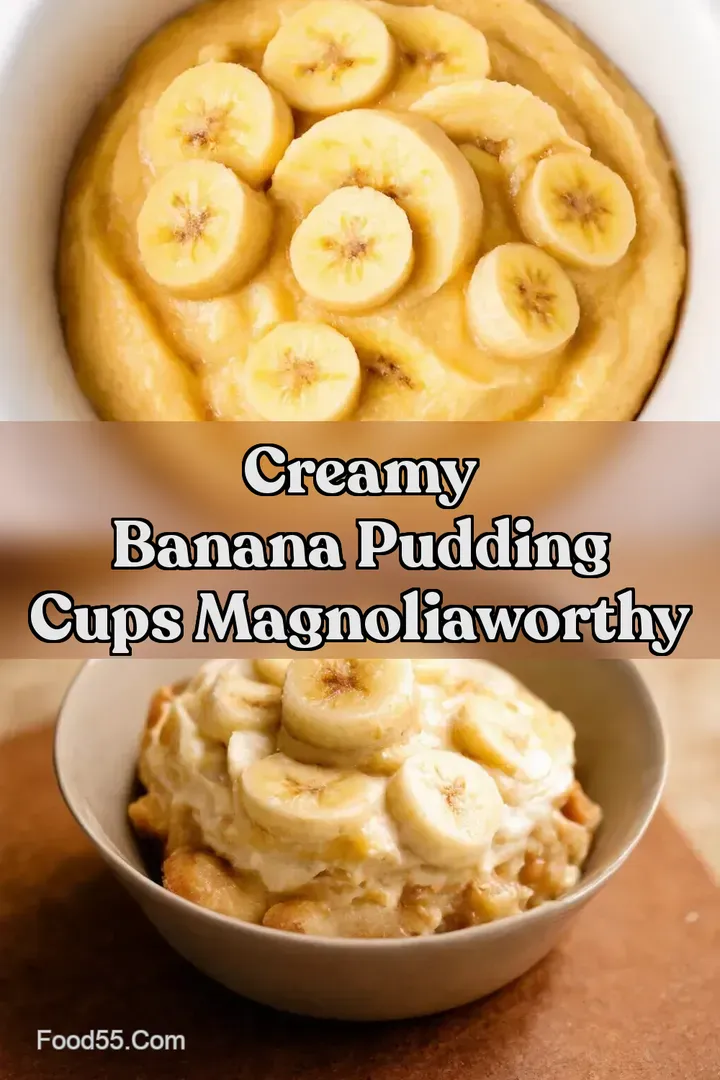 Creamy Banana Pudding Cups MagnoliaWorthy
