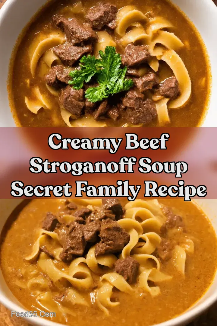 Creamy Beef Stroganoff Soup Secret Family Recipe