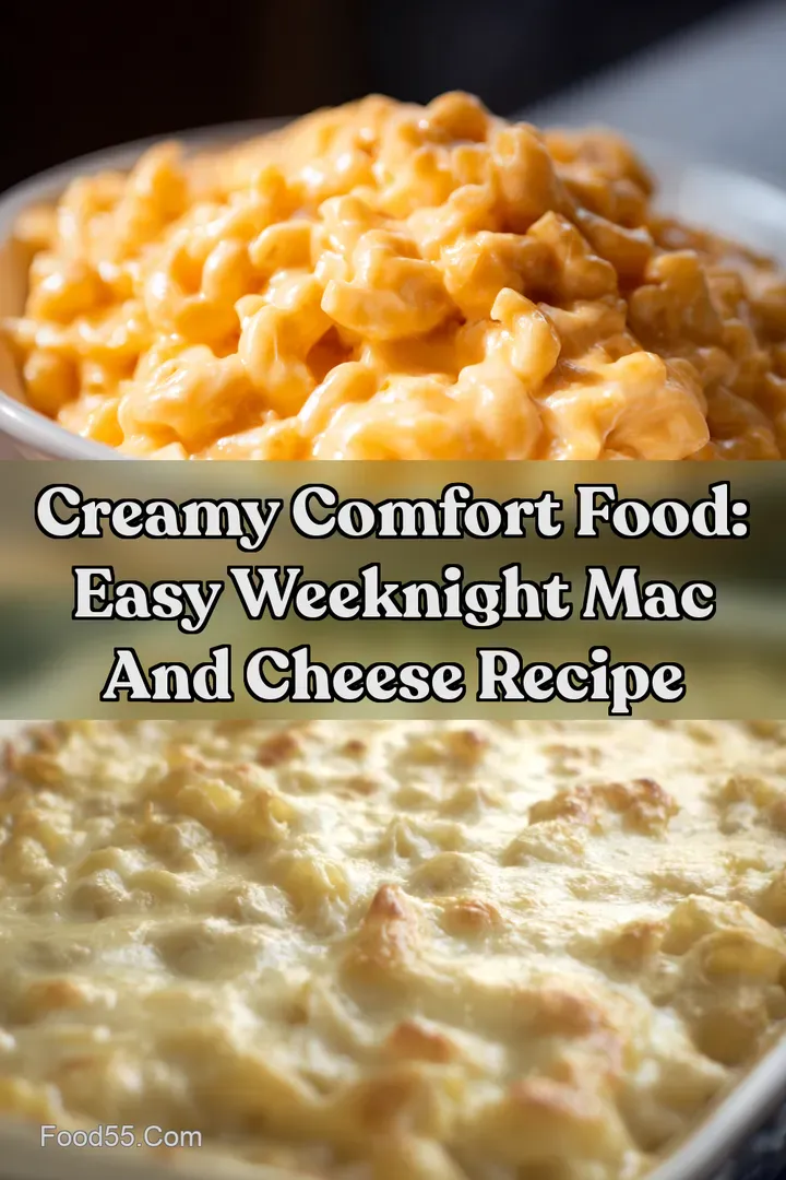 Creamy Comfort Food: Easy Weeknight Mac and Cheese Recipe : PIN FOR LATER Creamy Comfort Food: Easy Weeknight Mac and Cheese Recipe