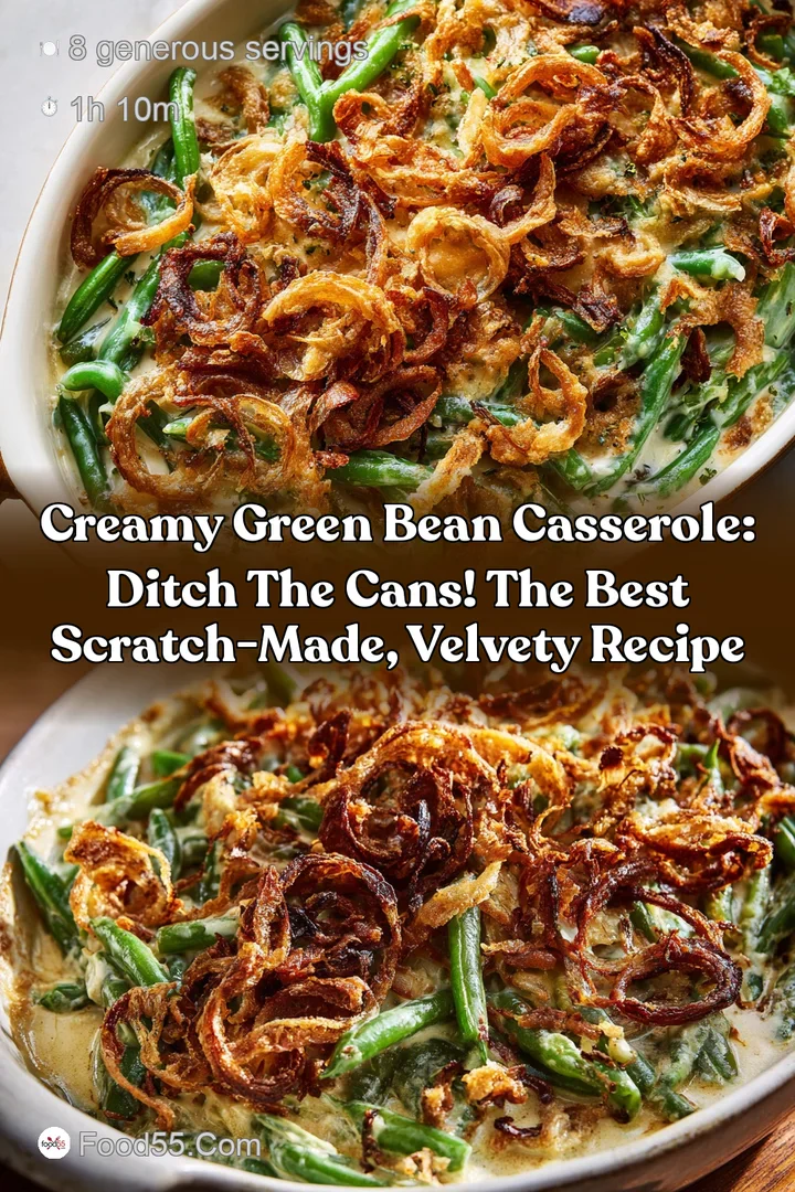 Creamy Green Bean Casserole: Ditch the Cans! The Best Scratch-Made Velvety Recipe