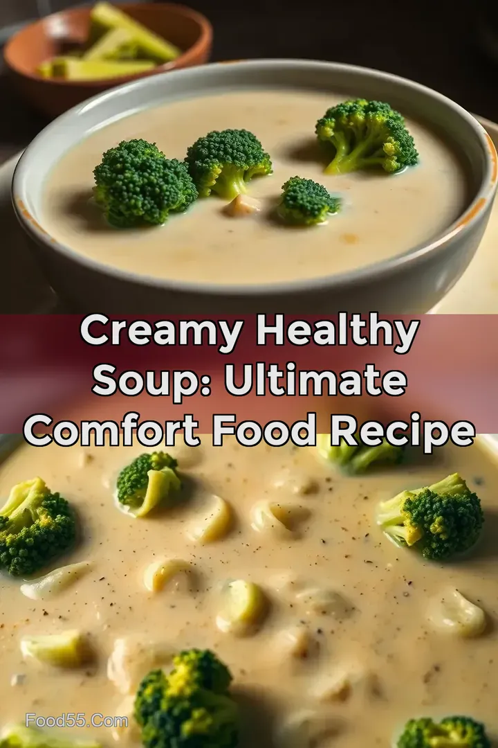 Creamy Healthy Soup: Ultimate Comfort Food Recipe : PIN FOR LATER Creamy Healthy Soup: Ultimate Comfort Food Recipe