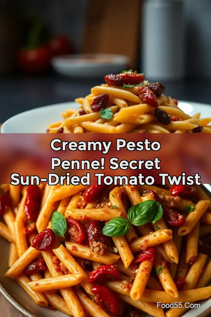 Creamy Pesto Penne! Secret Sun-Dried Tomato Twist
