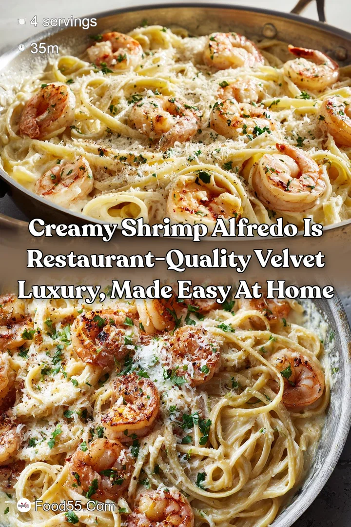 Creamy Shrimp Alfredo is Restaurant-Quality Velvet Luxury Made Easy at Home