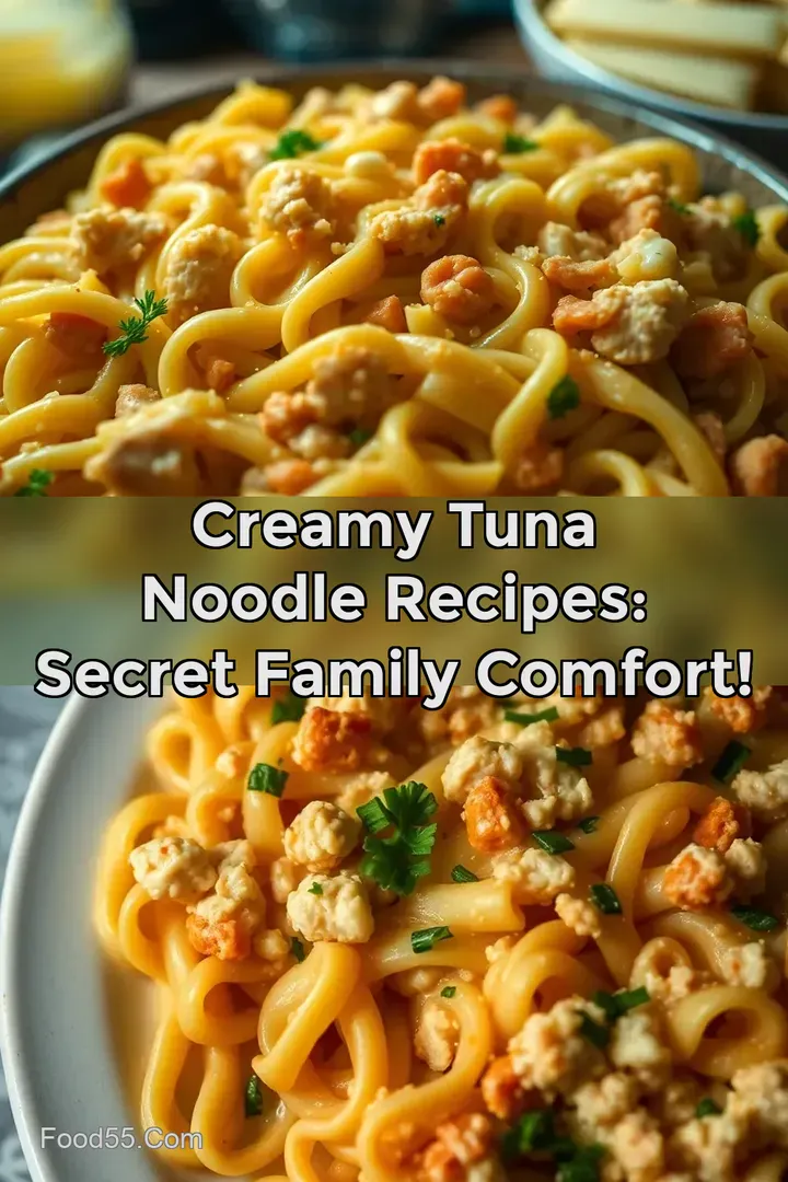 Creamy Tuna Noodle Recipes: Secret Family Comfort! : PIN FOR LATER Creamy Tuna Noodle Recipes: Secret Family Comfort!