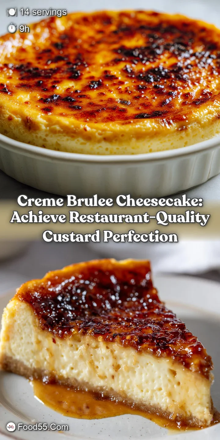 Creme Brulee Cheesecake: Achieve Restaurant-Quality Custard Perfection