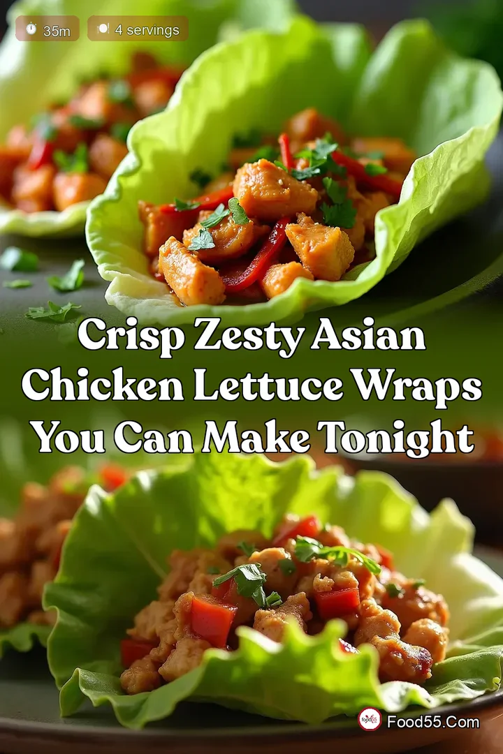 Crisp Zesty Asian Chicken Lettuce Wraps You Can Make Tonight