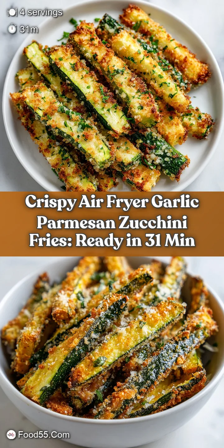 Close-up of perfectly crisp, golden zucchini coins glistening with melted Parmesan cheese and fresh parsley.