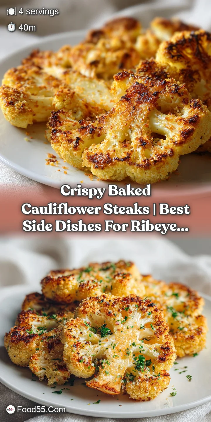 Close-up of charred, golden cauliflower florets with glistening butter and coarse sea salt crystals.