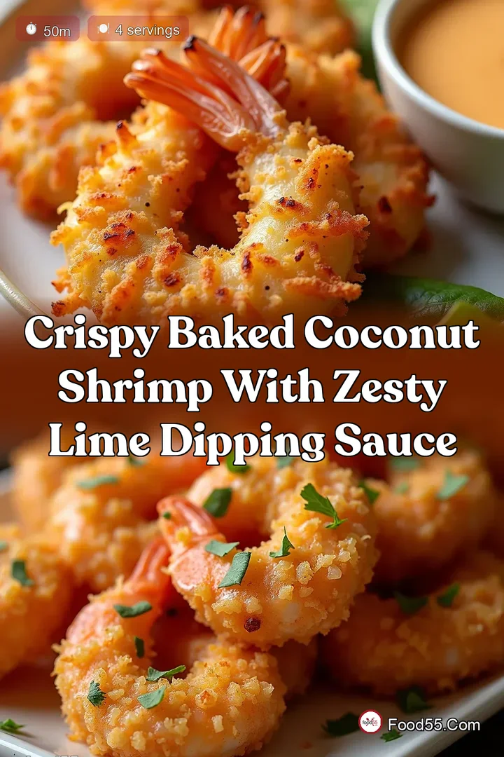Crispy Baked Coconut Shrimp with Zesty Lime Dipping Sauce