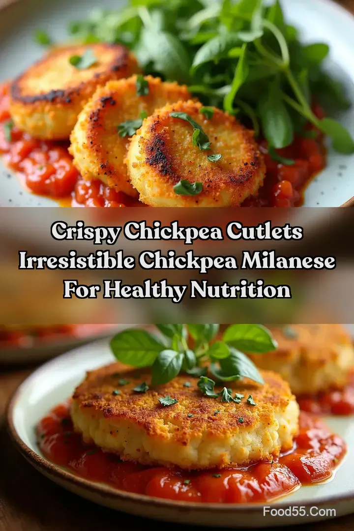 Crispy Chickpea Cutlets Irresistible Chickpea Milanese for Healthy Nutrition