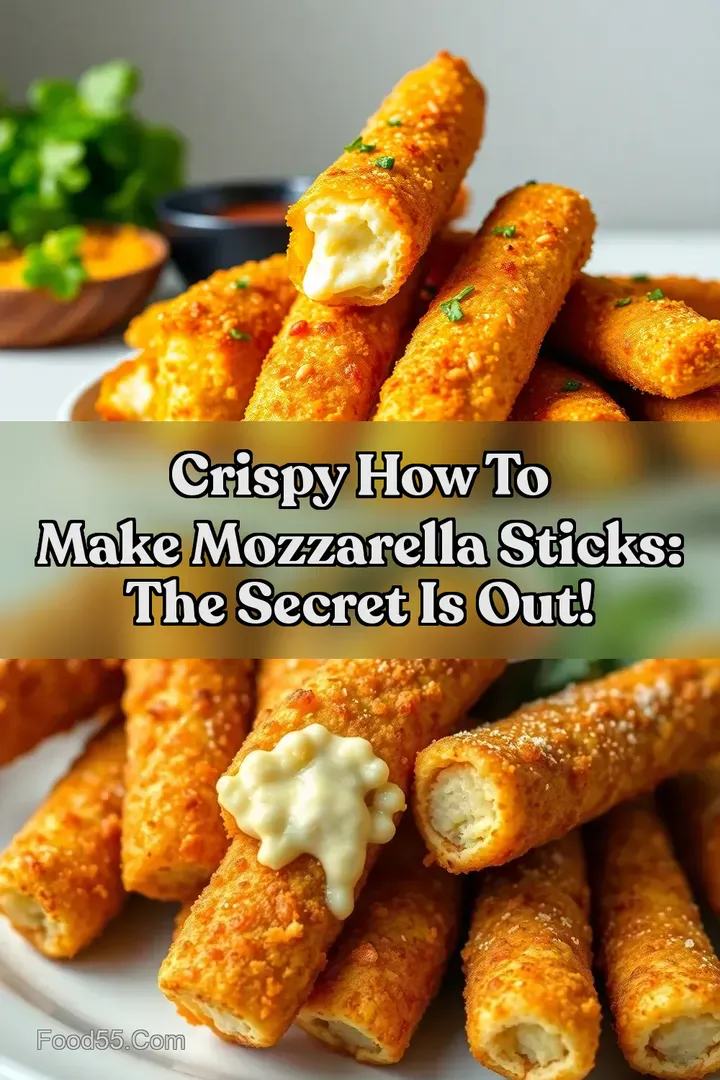 Crispy How to Make Mozzarella Sticks: The Secret Is Out! : PIN FOR LATER Crispy How to Make Mozzarella Sticks: The Secret Is Out!