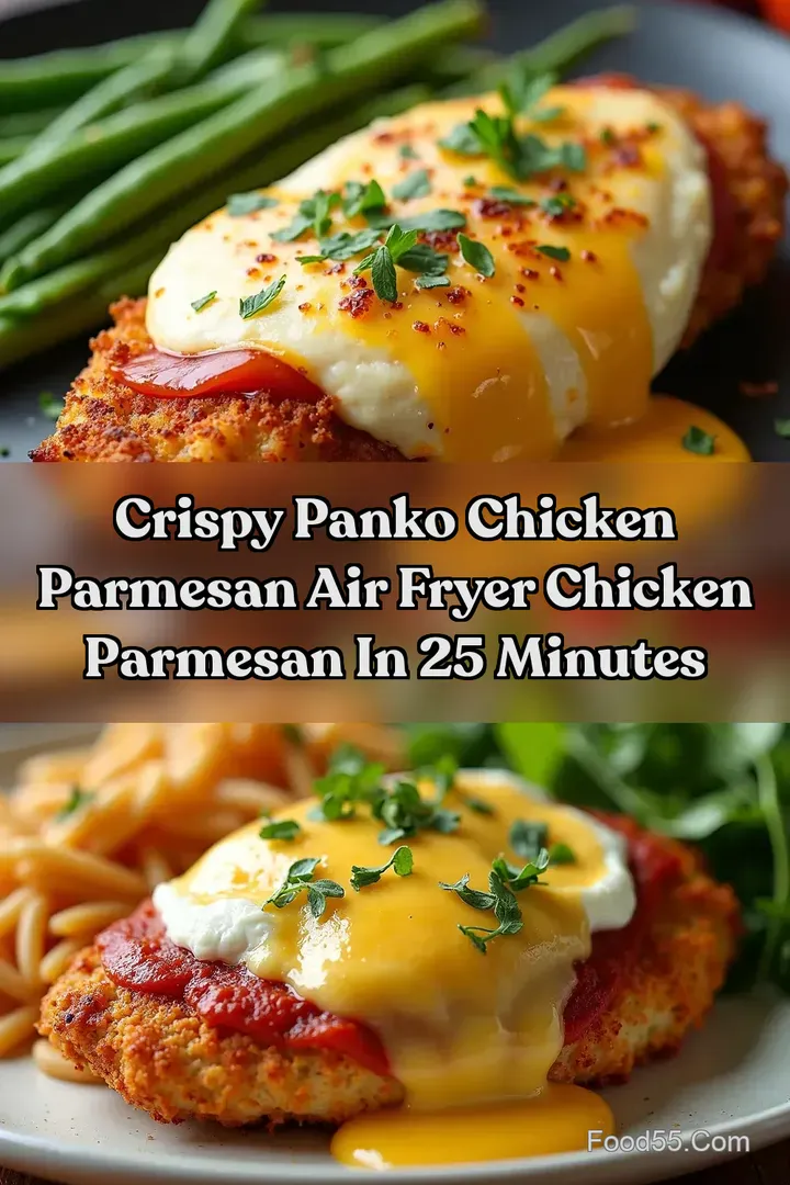 Crispy Panko Chicken Parmesan Air Fryer Chicken Parmesan in 25 Minutes